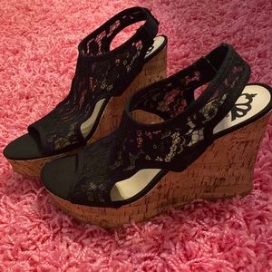 These are Fergie wedges and they are a size 9!